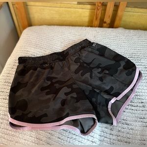 DSG Girls Athletic Shorts | Black + Purple Running Shorts